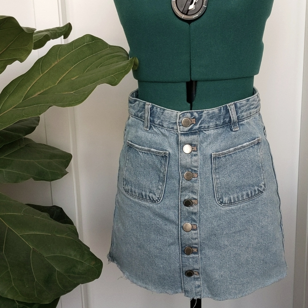 Zara denim miniskirt